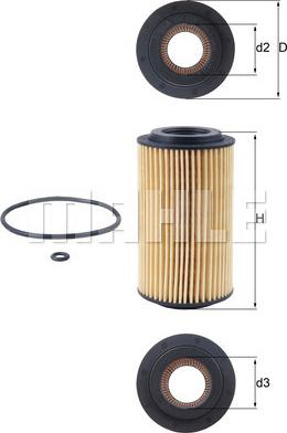 MAHLE OX 153D1 - Oil Filter onlydrive.pro