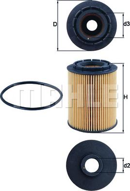 MAHLE OX 160D - Oil Filter onlydrive.pro