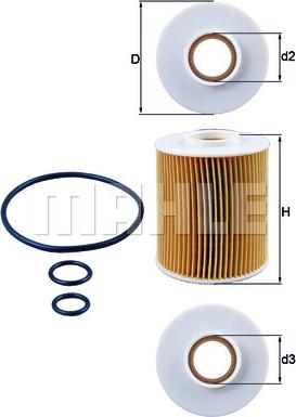MAHLE OX 163/4D - Oil Filter onlydrive.pro