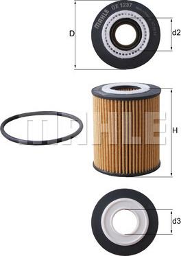 MAHLE OX 1237D - Oil Filter onlydrive.pro