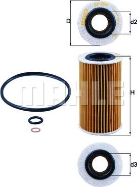 MAHLE OX 384D - Oil Filter onlydrive.pro