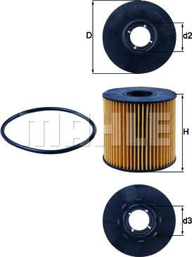 MAHLE OX 210D - Oil Filter onlydrive.pro