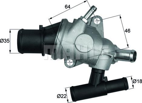 MAHLE TH 29 88 - Coolant thermostat / housing onlydrive.pro