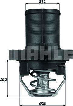 MAHLE TI 47 89 - Termostaat,Jahutusvedelik onlydrive.pro