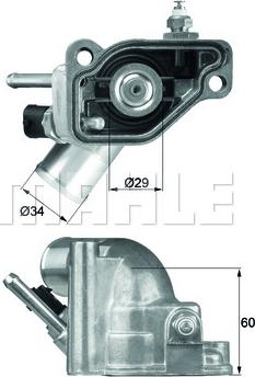 MAHLE TI 5 92 - Coolant thermostat / housing onlydrive.pro