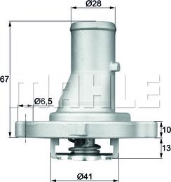 MAHLE TI 68 87D - Coolant thermostat / housing onlydrive.pro