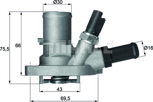 MAHLE TI 149 88 - Coolant thermostat / housing onlydrive.pro