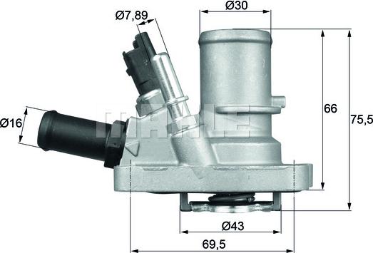 MAHLE TI 144 88 - Coolant thermostat / housing onlydrive.pro