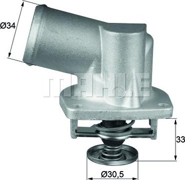 MAHLE TI 132 92D - Coolant thermostat / housing onlydrive.pro