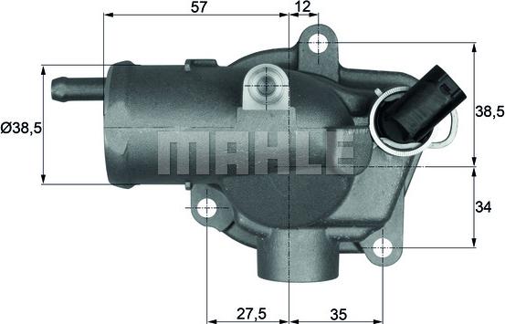 MAHLE TI 30 92 - Coolant thermostat / housing onlydrive.pro