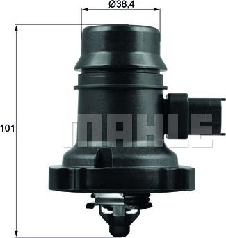 MAHLE TM 37 103 - Coolant thermostat / housing onlydrive.pro