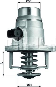 MAHLE TM 27 101 - Termostats, Dzesēšanas šķidrums onlydrive.pro