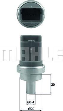 MAHLE TSE 18 - Sensor, coolant temperature onlydrive.pro