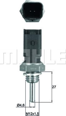 MAHLE TSE 25 - Sensor, coolant temperature onlydrive.pro