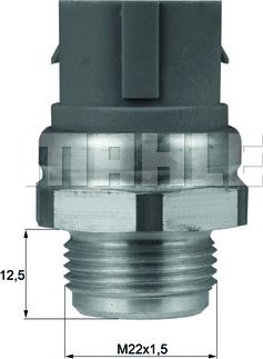 MAHLE TSW 48D - Termoslēdzis, Radiatora ventilators onlydrive.pro