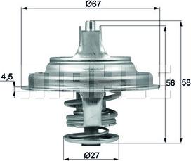 MAHLE TX 97 79D - Coolant thermostat / housing onlydrive.pro