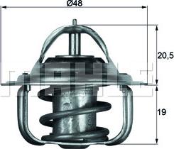 MAHLE TX 5 88D - Coolant thermostat / housing onlydrive.pro