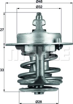 MAHLE TX 63 83 - Coolant thermostat / housing onlydrive.pro