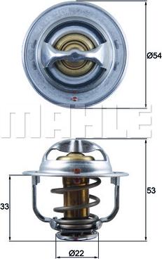 MAHLE TX 179 89D - Coolant thermostat / housing onlydrive.pro