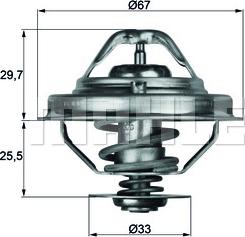 MAHLE TX 38 80D - Termostats, Dzesēšanas šķidrums onlydrive.pro