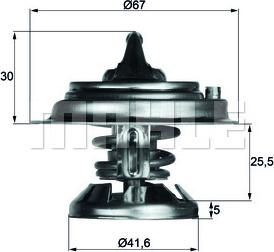 MAHLE TX 29 85 D - Termostats, Dzesēšanas šķidrums onlydrive.pro