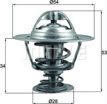 MAHLE TX 203 88D - Coolant thermostat / housing onlydrive.pro