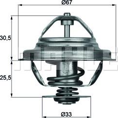 MAHLE TX 27 80D - Coolant thermostat / housing onlydrive.pro