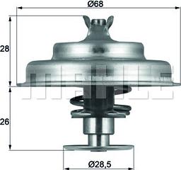 MAHLE TX 75 80D - Coolant thermostat / housing onlydrive.pro