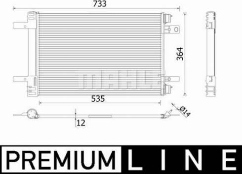 MAHLE AC 100 000P - Condenser, air conditioning onlydrive.pro