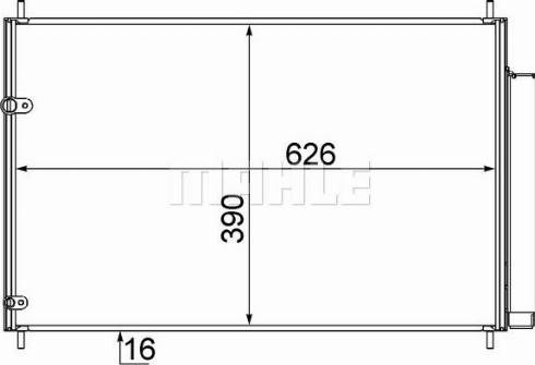 MAHLE AC 801 001S - Condenser, air conditioning onlydrive.pro