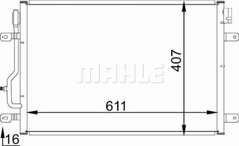 MAHLE AC 807 001S - Kondensaator,kliimaseade onlydrive.pro