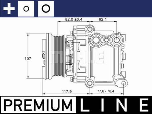 MAHLE ACP 1335 000P - Compressor, air conditioning onlydrive.pro