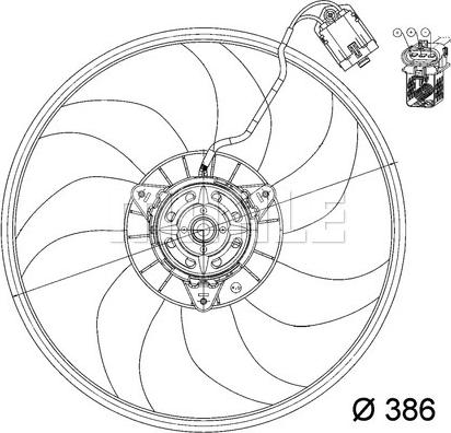 MAHLE CFF 163 000P - Fan, radiator onlydrive.pro