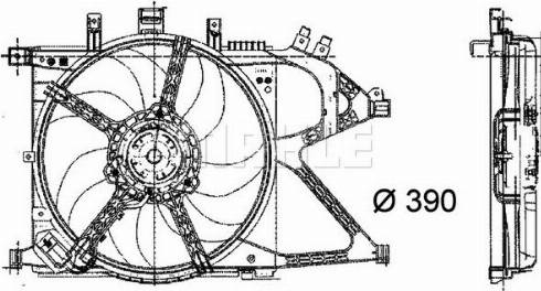 MAHLE CFF 21 000P - Fan, radiator onlydrive.pro