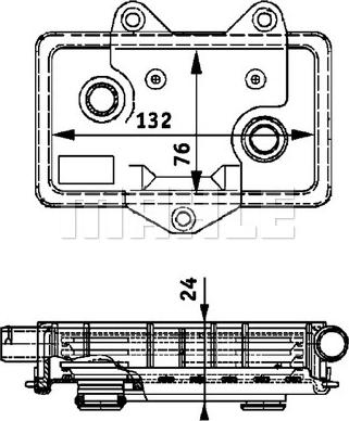 MAHLE CLC 37 000P - Alyvos aušintuvas, variklio alyva onlydrive.pro