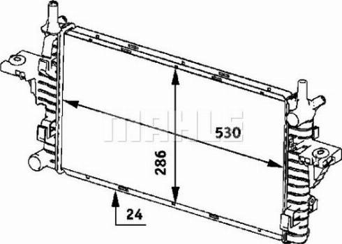 MAHLE CR 609 000P - Radiator, engine cooling onlydrive.pro