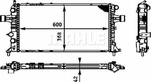 MAHLE CR 321 000P - Radiator, engine cooling onlydrive.pro