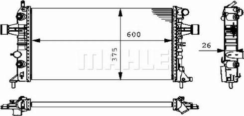 MAHLE CR 228 000P - Radiators, Motora dzesēšanas sistēma onlydrive.pro