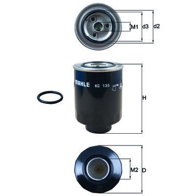 MAHLE KC 135 - Fuel filter onlydrive.pro