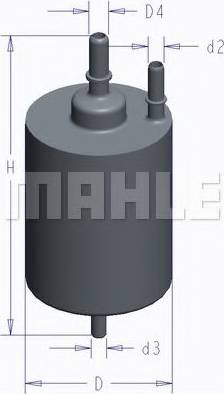 MAHLE KL 758 - Fuel filter onlydrive.pro