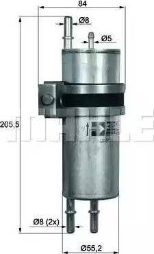 MAHLE KLH 11 - Fuel filter onlydrive.pro