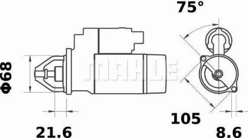 MAHLE MS 427 - Starter onlydrive.pro