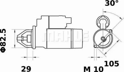 MAHLE MS 121 - Starter onlydrive.pro