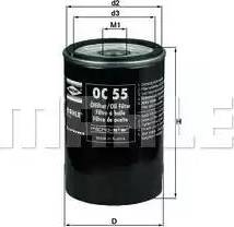 MAHLE OC 55 - Oil Filter onlydrive.pro