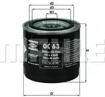 MAHLE OC 63 - Oil Filter onlydrive.pro