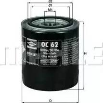 MAHLE OC 62 - Oil Filter onlydrive.pro