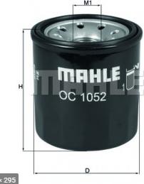 MAHLE OC 1052 - Oil Filter onlydrive.pro