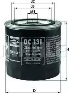 MAHLE OC 131 - Oil Filter onlydrive.pro