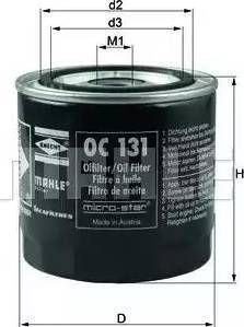 MAHLE OC 131 - Õlifilter onlydrive.pro