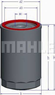 MAHLE OC 1 - Oil Filter onlydrive.pro